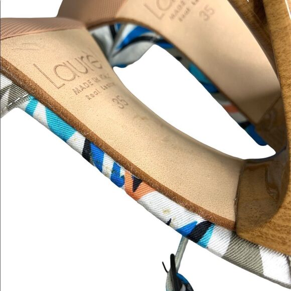 Escada Laurél Ankle Strap Bow Heels Summer - Picture 13 of 13